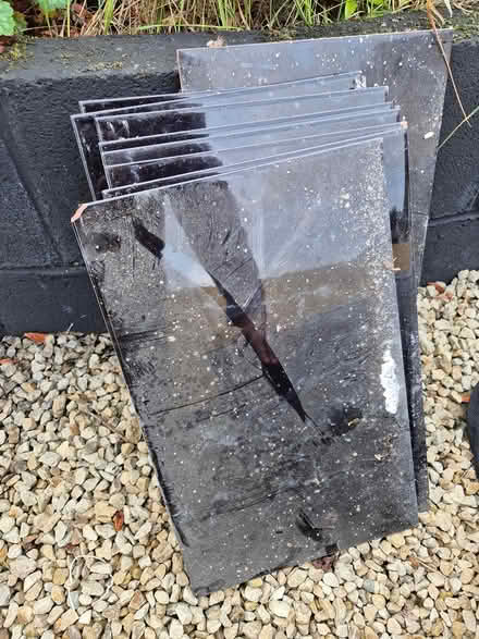Photo of free 9 marble effect black tiles (Ballyfermot) #1