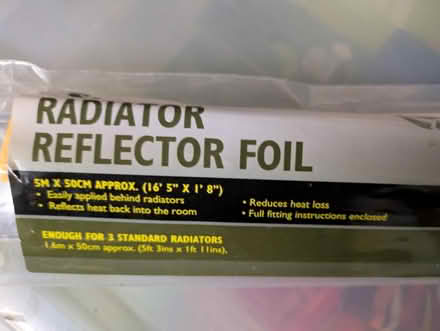 Photo of free Radiator reflector foil (Central Lancaster LA1) #1