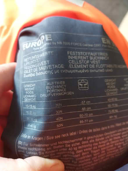 Photo of free Child's life jacket (St Albans Jersey Farm AL4) #2