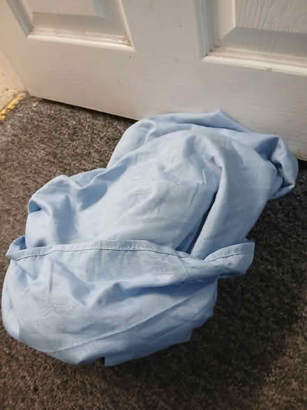 Photo of free Blue single fitted sheet #2 (Weeke SO22) #1