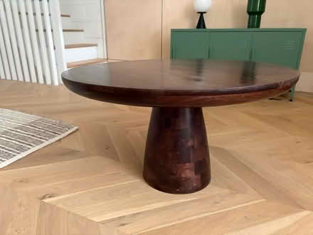 Photo of free Round mango wood coffee table (Se8 5ae) #3