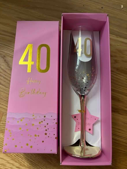 Photo of free 40th champagne glass (Totton SO40) #1
