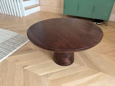 Photo of free Round mango wood coffee table (Se8 5ae) #4