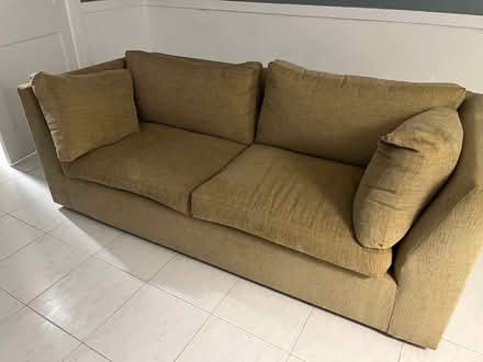 Photo of free Two 6 ft 2 seater couches (Cushing Square) #1