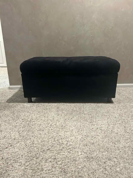 Photo of free Black Bench With Storage (Lake Arlington) #3