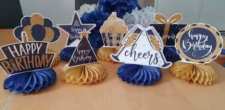Photo of free Blue /gold paper party decorations (Wokingham RG40) #3