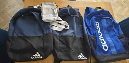 Photo of free 3 x Adidas Rucksacks, 1 x North Face "Man Bag" (Chelmsford CM1) #1