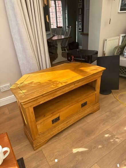 Photo of free Oak furniture land corner TV stand (Urmston M41) #2