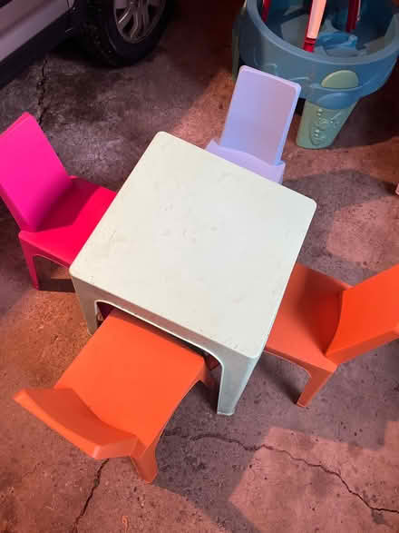 Photo of free Toddler Table and 4 Chairs (Northwestern Morton Grove) #1