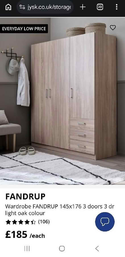 Photo of free JYSK Wardrobe (Bramley LS13) #2