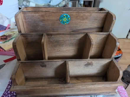Photo of free Old wooden desk organiser..9"/23cm tall (Alperton HA0) #1