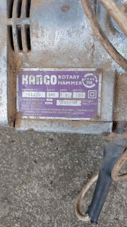 Photo of free Old Kango Hammer (Carnforth LA5) #2