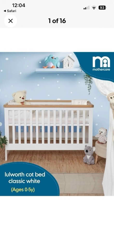 Photo of free Toddler cot bed (Tolleshunt Darcy CM9) #1