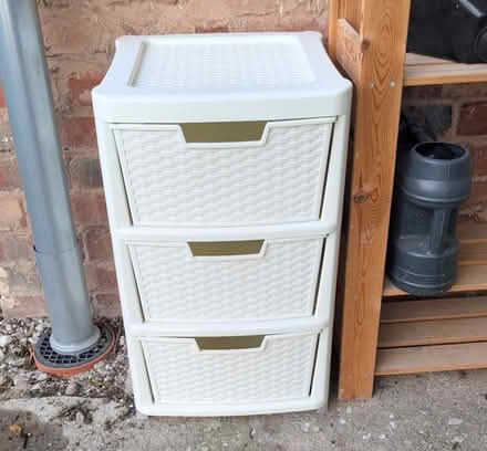 Photo of free White Rattan 3-Drawer Unit (Mold CH7) #1