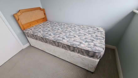 Photo of free Divan single bed with mattress and headboard (Neston CH64) #2