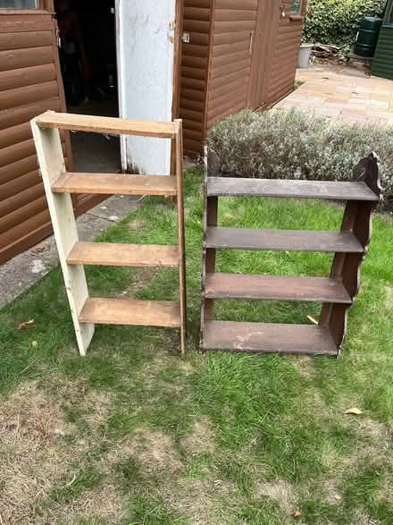 Photo of free rough wooden shelves (Denvilles PO9) #1