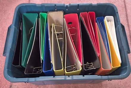Photo of free Selection of A4 binders and lever arch files - used (Newton Mearns G77) #1