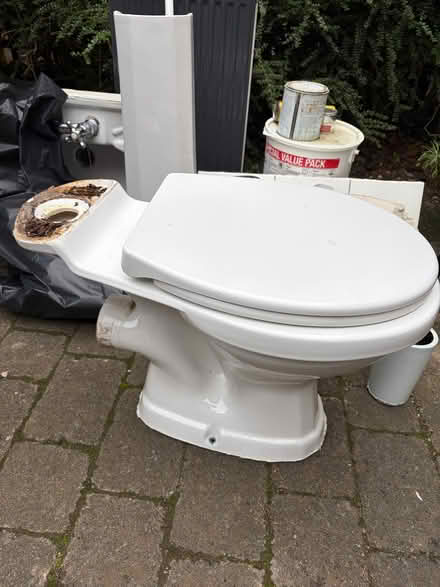 Photo of free Toilet, Basin Sink and Radiator (Combe Down BA2) #1