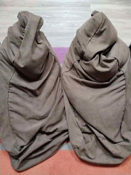 Photo of free Brown beanbag chairs (Old Heath CO2) #1