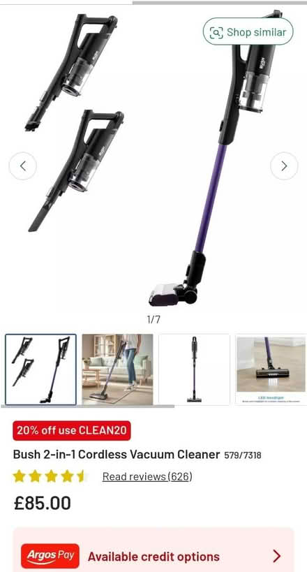 Photo of Cordless hoover (Southend, SS1) #1