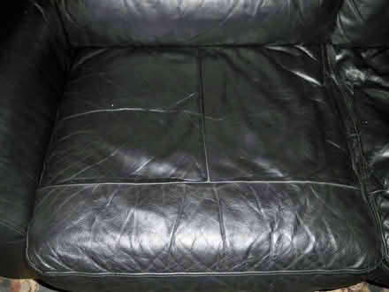 Photo of free Black Leather, 3-Seater Sofa (Chapel Ash WV3) #4