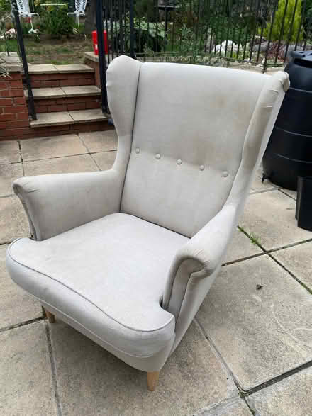 Photo of free Light grey IKEA armchair (Chalet Estate NW7) #1