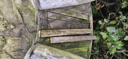 Photo of free Wooden lovers bench (Morecambe LA4) #2