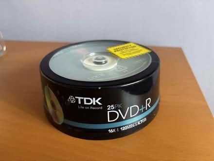 Photo of free Platter of 25 DVD+R Discs, Sealed, unused (Willingham CB24) #1