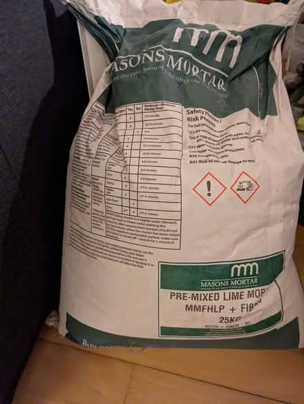 Photo of free Masons Mortar Dry Lime Mortar 25KG (Boghead ML11) #1