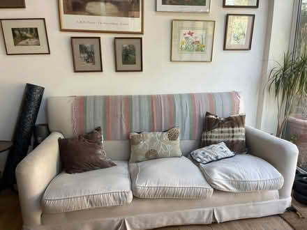 Photo of free Sofa White (needs cleaning) (St Margarets TW1) #1