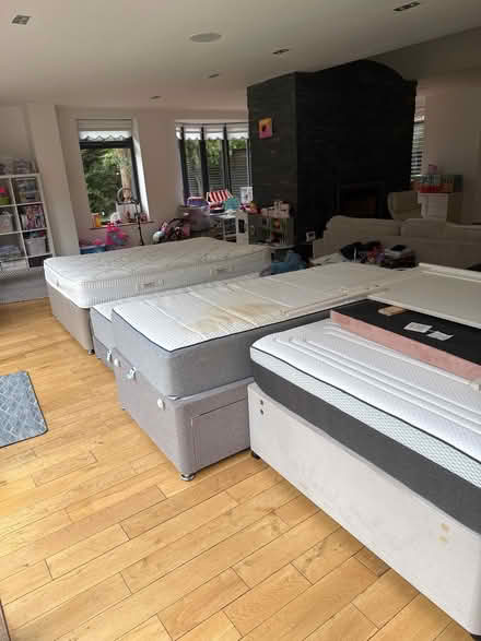 Photo of free X2 single beds x2 small double beds (Knotty Ash L12) #1