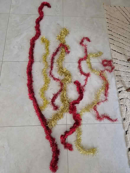 Photo of free Gold and red tinsel (Loughborough) #1