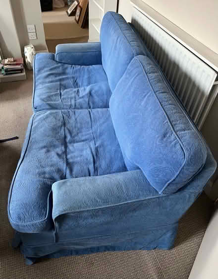 Photo of free Blue sofa (Old Town TN34) #1