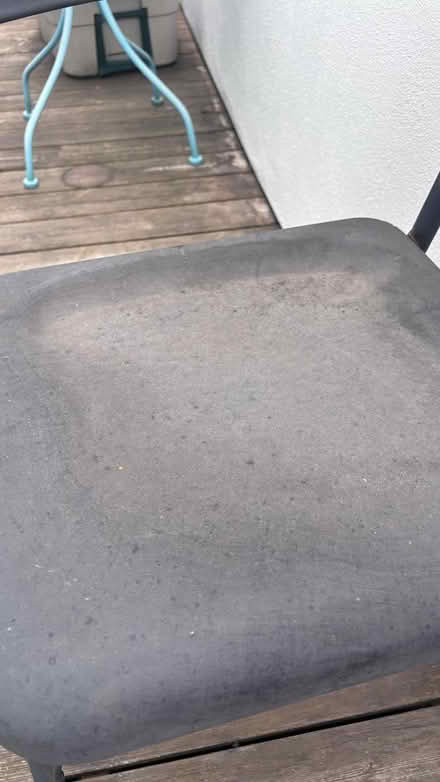 Photo of free Black foldable metal chair (West Kensington W14) #2