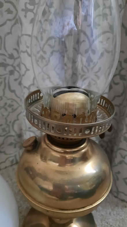 Photo of free Oil/Paraffin Lamp white globe shade (Farlow DY14) #3