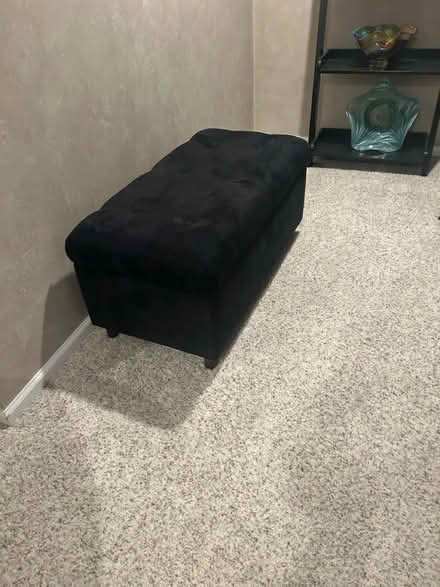 Photo of free Black Bench With Storage (Lake Arlington) #2