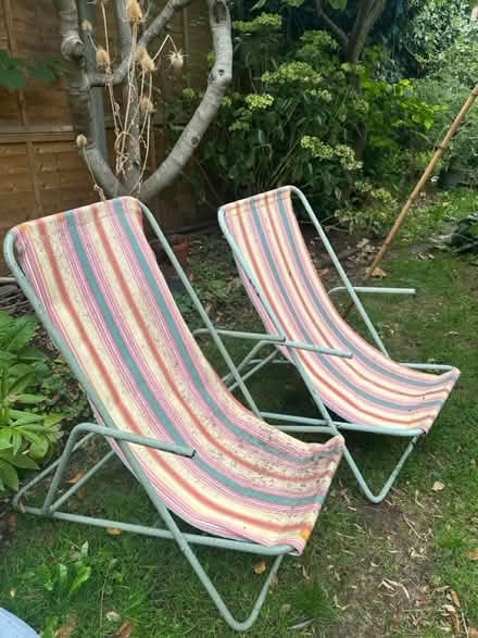 Photo of free 2 folding garden chairs (Shaklwell N16) #4