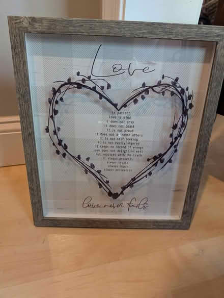 Photo of free Love wall frame (Odenton) #1