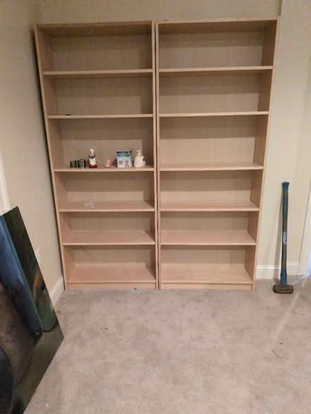 Photo of free 2 Billy bookshelves (circa 2005) (Mays Chapel) #1