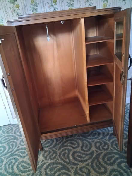 Photo of free Small oak wardrobe (St John's Road, Woking) #2