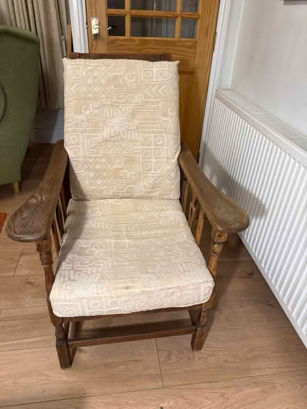 Photo of free Oak chair with sliding back (Bolton BL1) #2