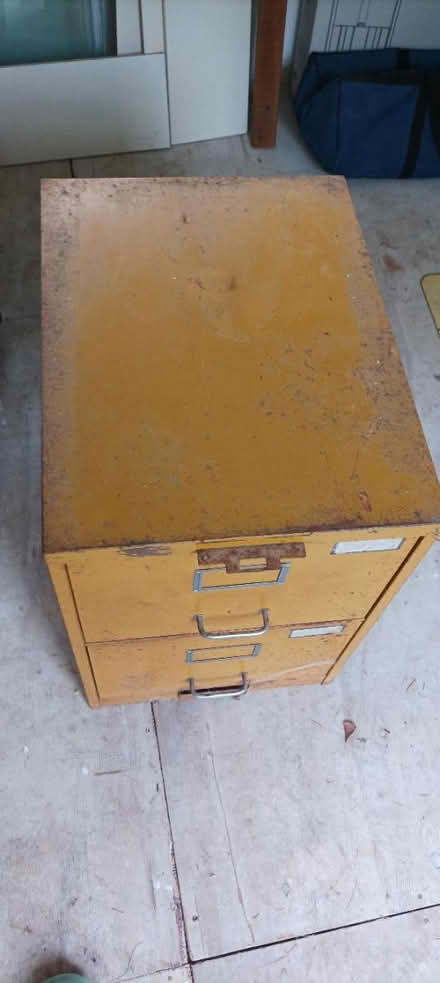Photo of free Metal filling cabinet, 2 drawers (Wood Street Village, GU3) #1