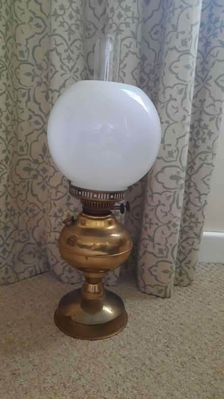 Photo of free Oil/Paraffin Lamp white globe shade (Farlow DY14) #1