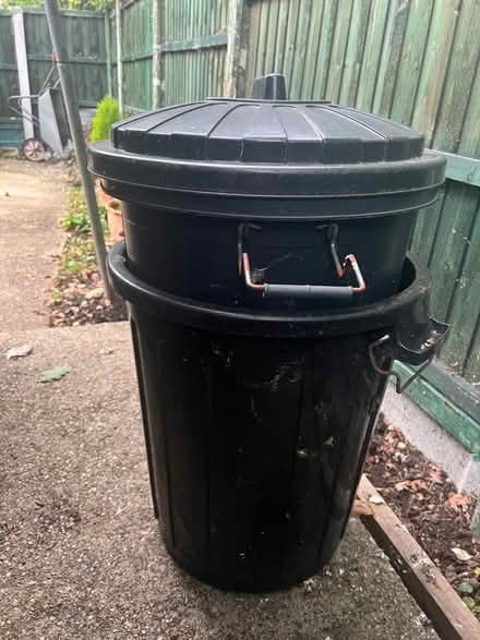 Photo of free Black plastic dustbins (Parson's Heath CO4) #1