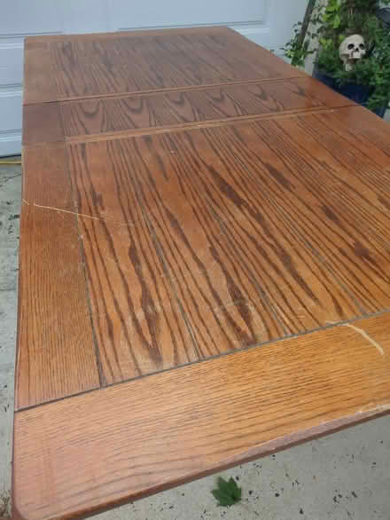 Photo of free Large heavy solid wood table (Leonardo/Middletown) #3