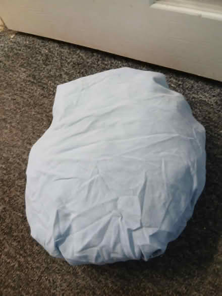 Photo of free Single blue fitted sheet #2 (Weeke SO22) #1