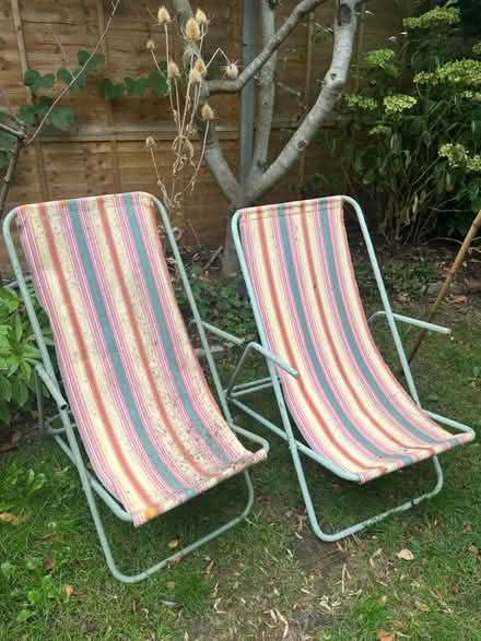 Photo of free 2 folding garden chairs (Shaklwell N16) #2