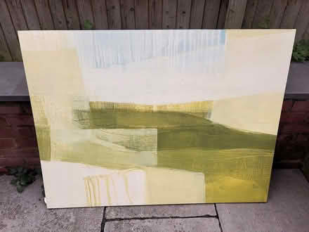 Photo of free Large green canvas wall art (Reigate RH2) #1