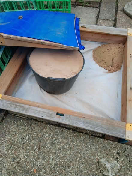 Photo of free Wooden sandpit & sand (Park Gate SO31) #1