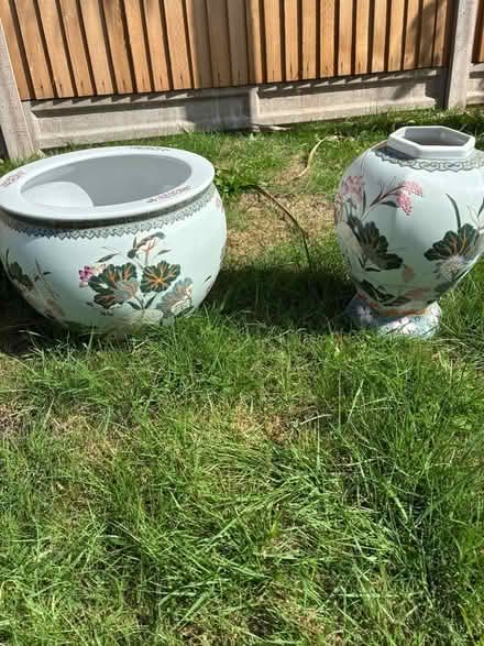 Photo of free 2 grey vases /tubs (Spixworth NR10) #4